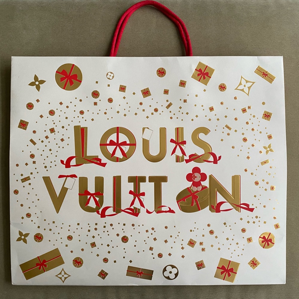 Louis Vuitton Limited Holiday Paper Shopping Bag Big